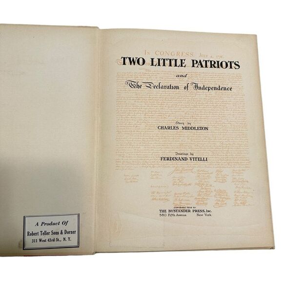 1939 Patriotic Children’s Story book - Two Little Patriots by Charles Middleton - Picture 6 of 11